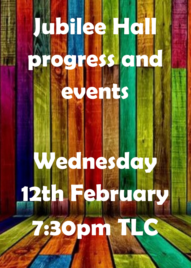 Jubilee Hall events 12Feb